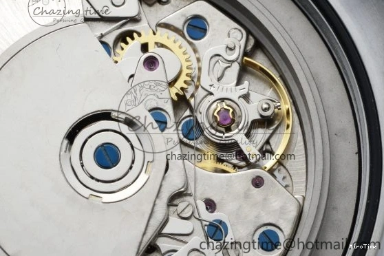 MIROTIME 0312 Bright Pilot Chrono SS AZF 1:1 Best Edition Green Dial on Brown Leather Strap A 7059